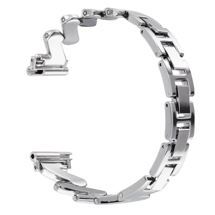 For Samsung Galaxy Watch6 40mm 44mm / Garmin Venu Watch Band 20mm Wave Zinc Alloy Strap