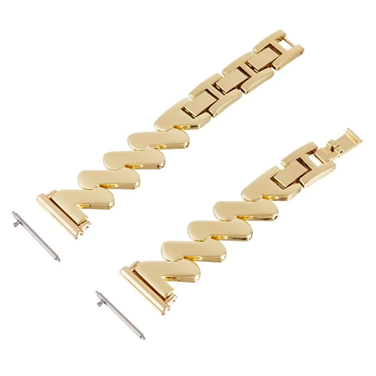 For Samsung Galaxy Watch3 45mm / Garmin Venu 3 Wristband 22mm Watch Strap Zinc Alloy