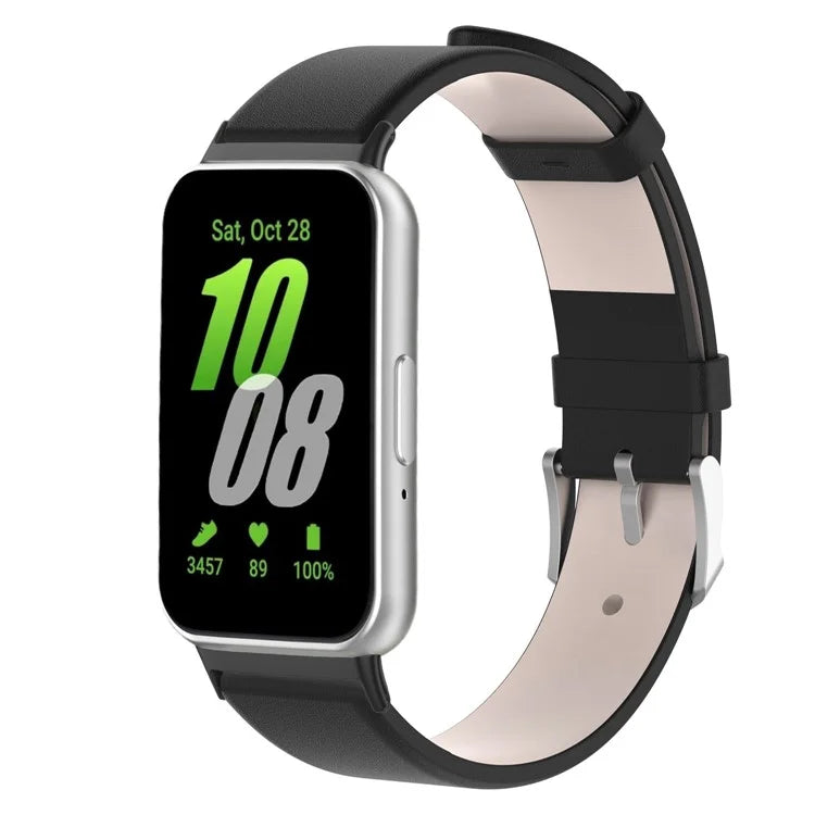 For Samsung Galaxy Fit3 SM-R390 Replacement Wrist Band Adjustable Leather Watch Strap