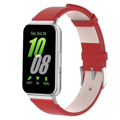 For Samsung Galaxy Fit3 SM-R390 Replacement Wrist Band Adjustable Leather Watch Strap