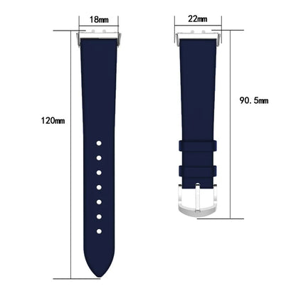 For Samsung Galaxy Fit3 SM-R390 Replacement Wrist Band Adjustable Leather Watch Strap