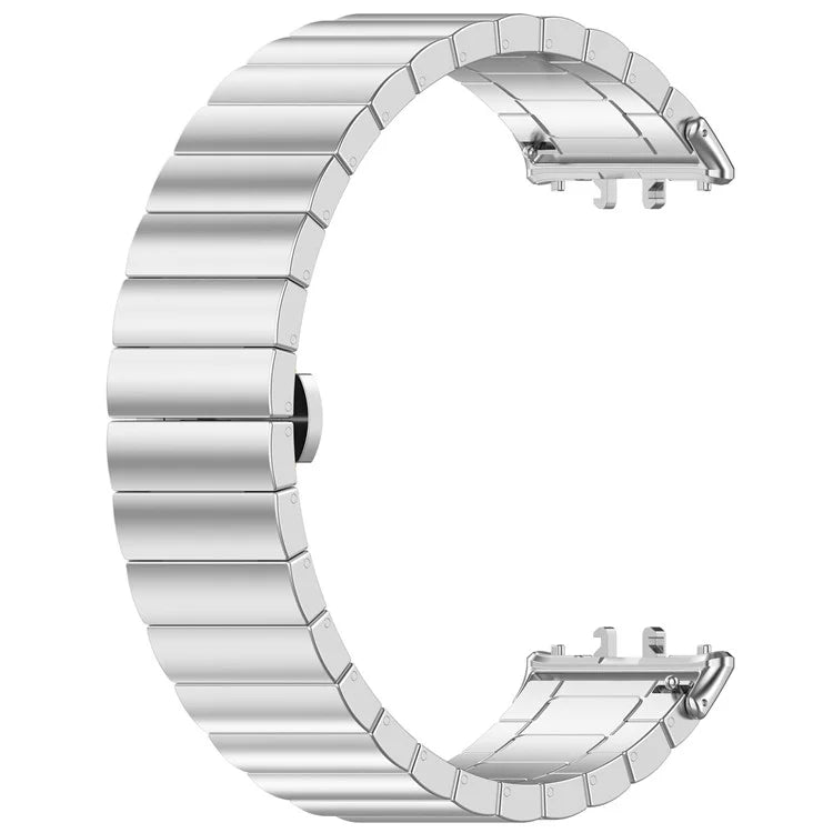 For Samsung Galaxy Fit3 SM-R390 Stainless Steel Strap Butterfly Buckle Replacement Band
