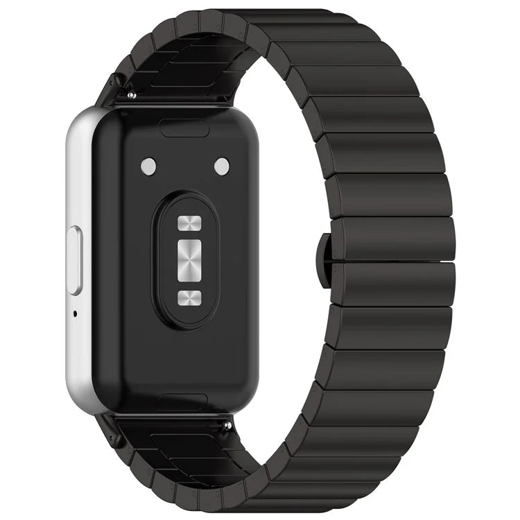 For Samsung Galaxy Fit3 SM-R390 Stainless Steel Strap Butterfly Buckle Replacement Band