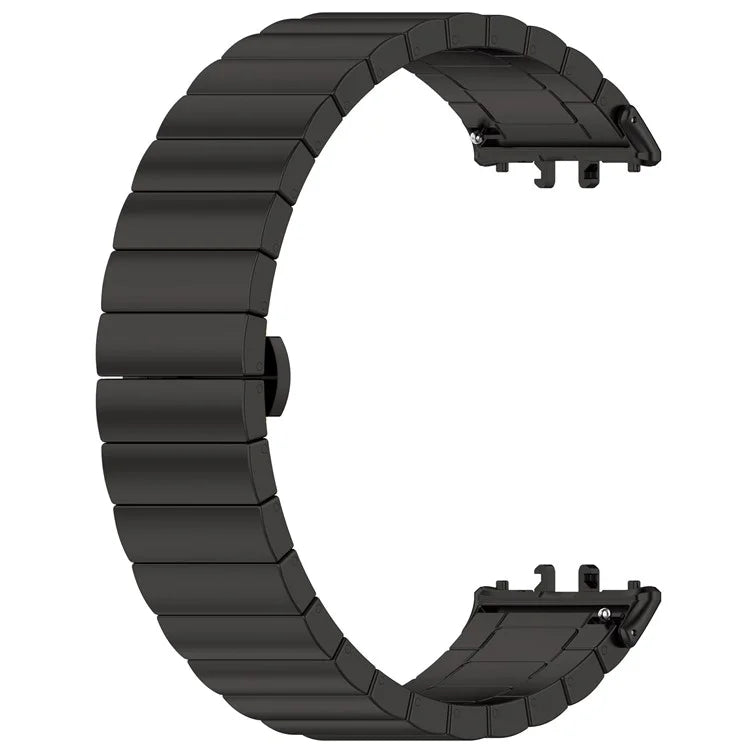 For Samsung Galaxy Fit3 SM-R390 Stainless Steel Strap Butterfly Buckle Replacement Band