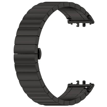 For Samsung Galaxy Fit3 SM-R390 Stainless Steel Strap Butterfly Buckle Replacement Band