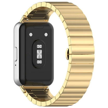For Samsung Galaxy Fit3 SM-R390 Stainless Steel Strap Butterfly Buckle Replacement Band