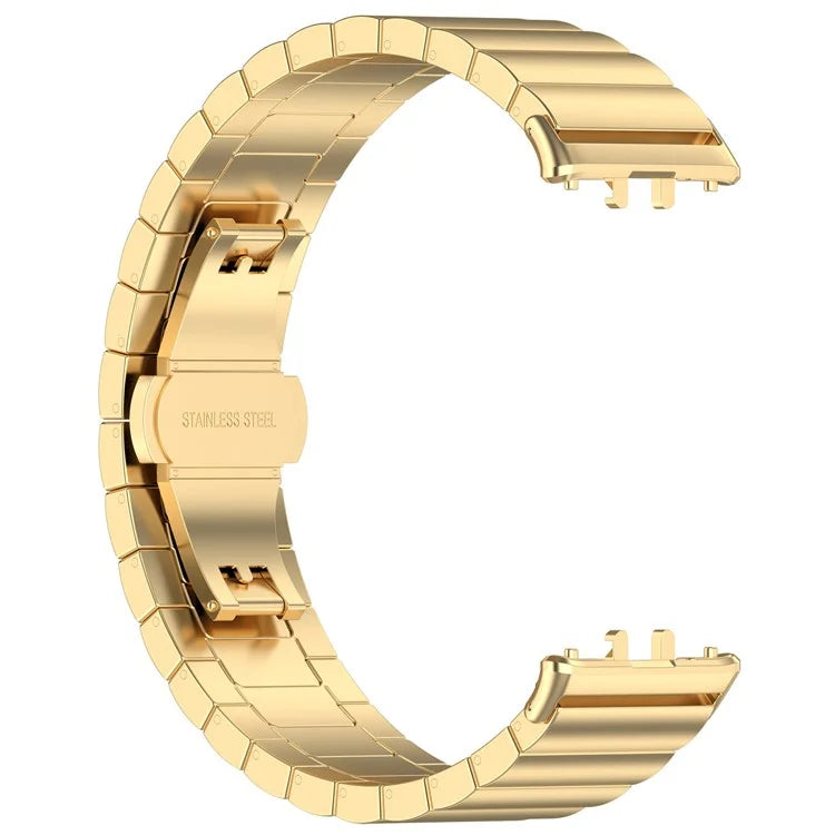 For Samsung Galaxy Fit3 SM-R390 Stainless Steel Strap Butterfly Buckle Replacement Band