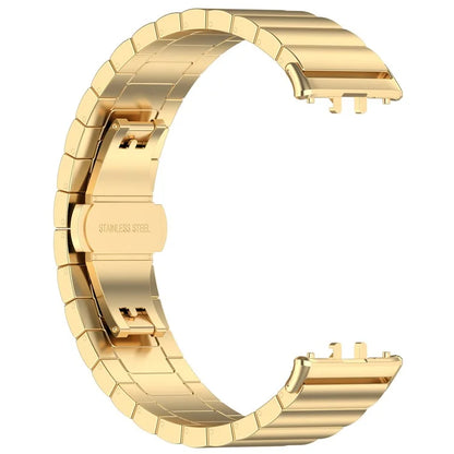 For Samsung Galaxy Fit3 SM-R390 Stainless Steel Strap Butterfly Buckle Replacement Band