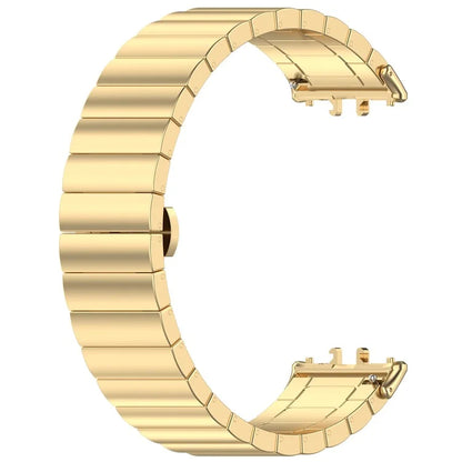 For Samsung Galaxy Fit3 SM-R390 Stainless Steel Strap Butterfly Buckle Replacement Band