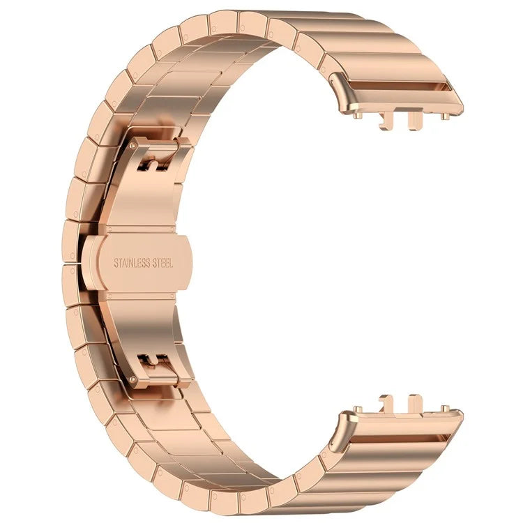 For Samsung Galaxy Fit3 SM-R390 Stainless Steel Strap Butterfly Buckle Replacement Band