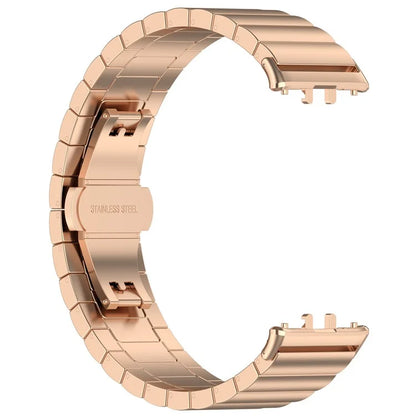 For Samsung Galaxy Fit3 SM-R390 Stainless Steel Strap Butterfly Buckle Replacement Band