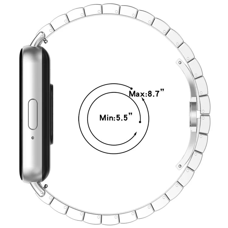 For Samsung Galaxy Fit3 SM-R390 Stainless Steel Strap Butterfly Buckle Replacement Band