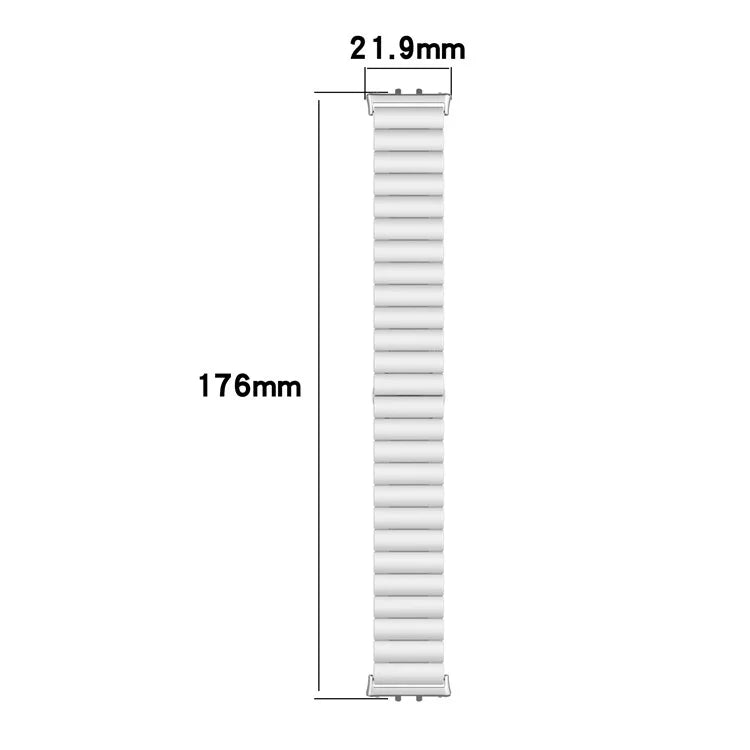 For Samsung Galaxy Fit3 SM-R390 Stainless Steel Strap Butterfly Buckle Replacement Band