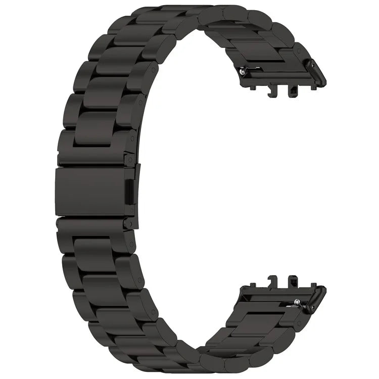 For Samsung Galaxy Fit3 SM-R390 Replacement Strap Classic 3-Bead Stainless Steel Watch Band