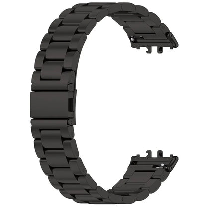 For Samsung Galaxy Fit3 SM-R390 Replacement Strap Classic 3-Bead Stainless Steel Watch Band