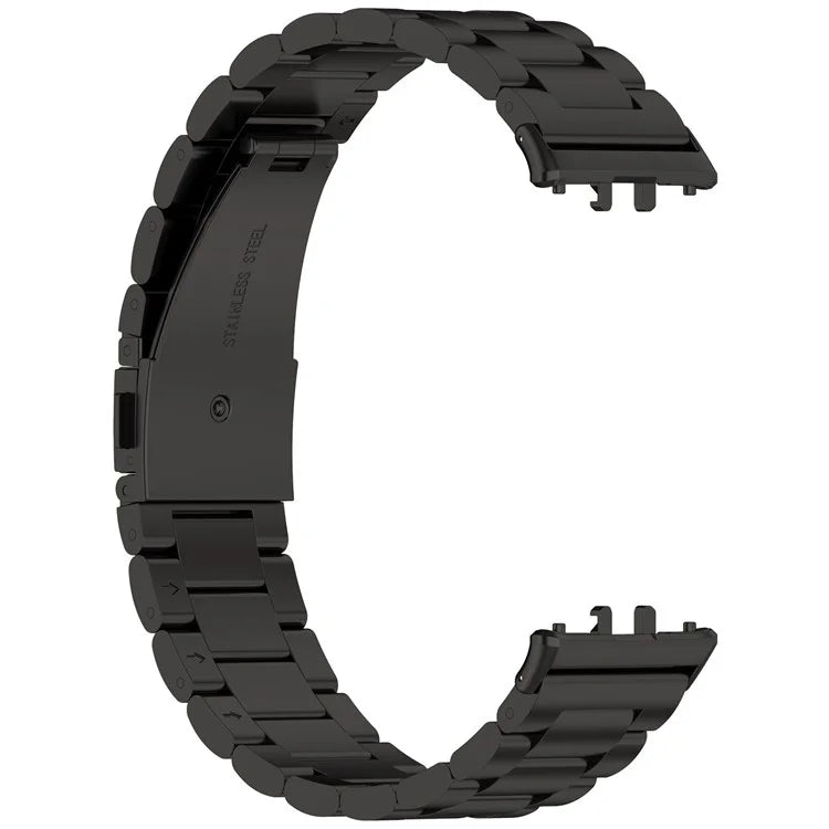 For Samsung Galaxy Fit3 SM-R390 Replacement Strap Classic 3-Bead Stainless Steel Watch Band