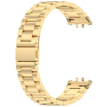 For Samsung Galaxy Fit3 SM-R390 Replacement Strap Classic 3-Bead Stainless Steel Watch Band