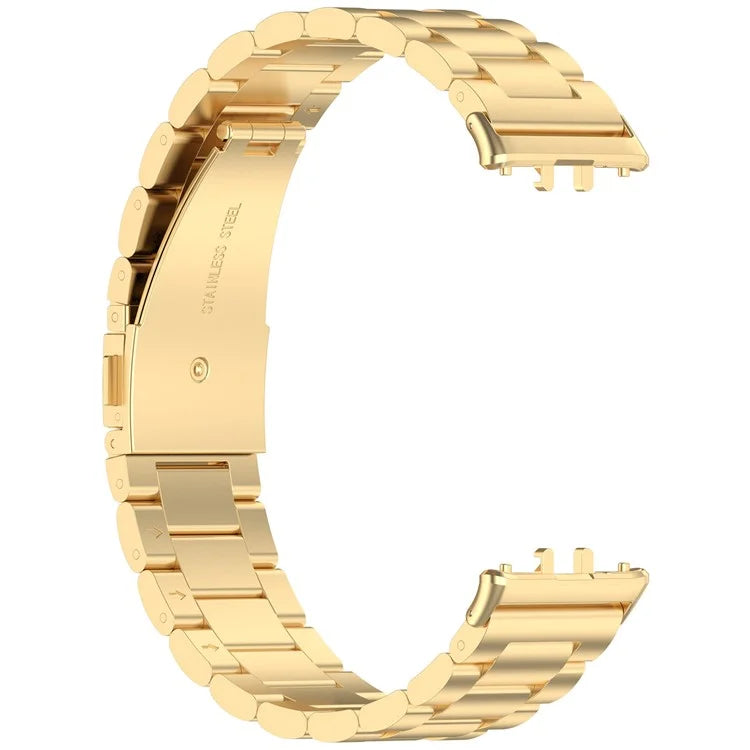 For Samsung Galaxy Fit3 SM-R390 Replacement Strap Classic 3-Bead Stainless Steel Watch Band