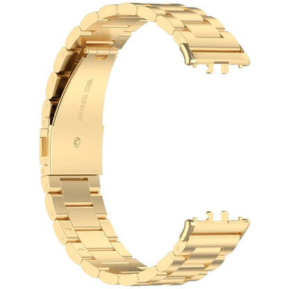 For Samsung Galaxy Fit3 SM-R390 Replacement Strap Classic 3-Bead Stainless Steel Watch Band