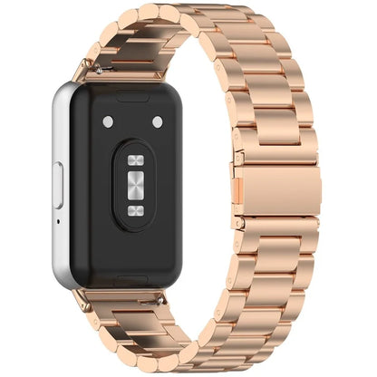 For Samsung Galaxy Fit3 SM-R390 Replacement Strap Classic 3-Bead Stainless Steel Watch Band
