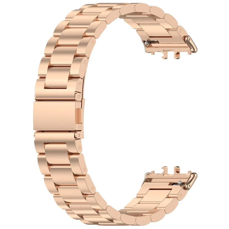 For Samsung Galaxy Fit3 SM-R390 Replacement Strap Classic 3-Bead Stainless Steel Watch Band