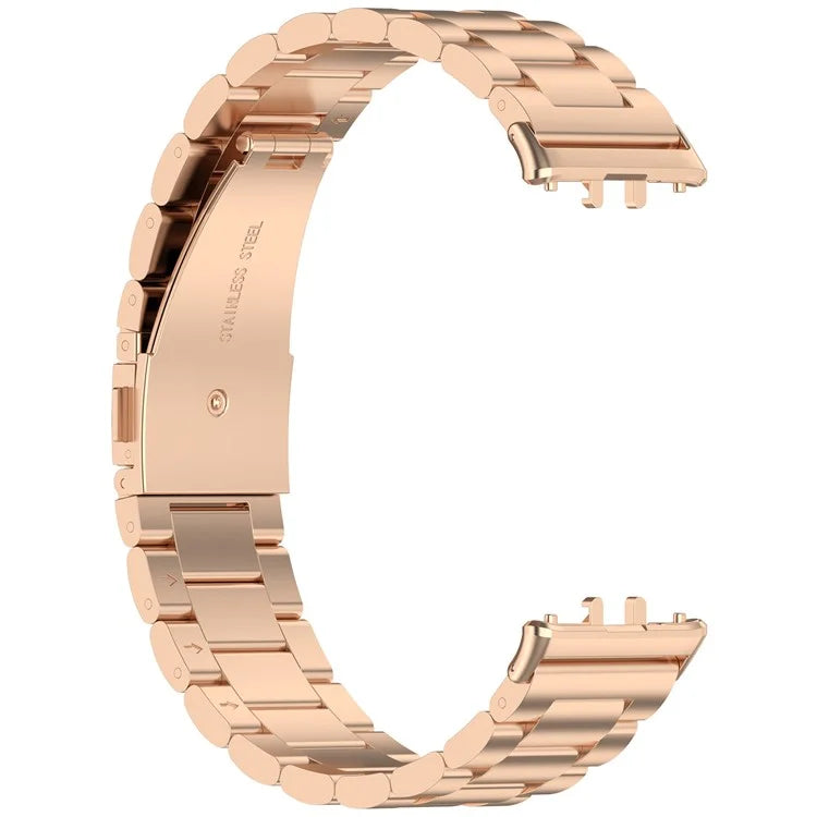 For Samsung Galaxy Fit3 SM-R390 Replacement Strap Classic 3-Bead Stainless Steel Watch Band