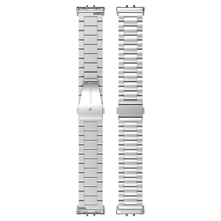 For Samsung Galaxy Fit3 SM-R390 Replacement Strap Classic 3-Bead Stainless Steel Watch Band