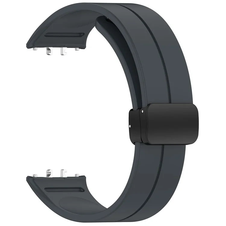 For Samsung Galaxy Fit3 Silicone Watch Band Folding Buckle Sport Replacement Straps