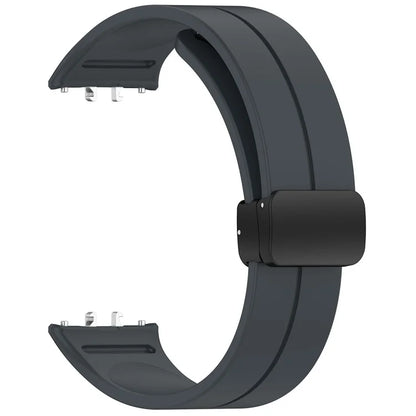 For Samsung Galaxy Fit3 Silicone Watch Band Folding Buckle Sport Replacement Straps