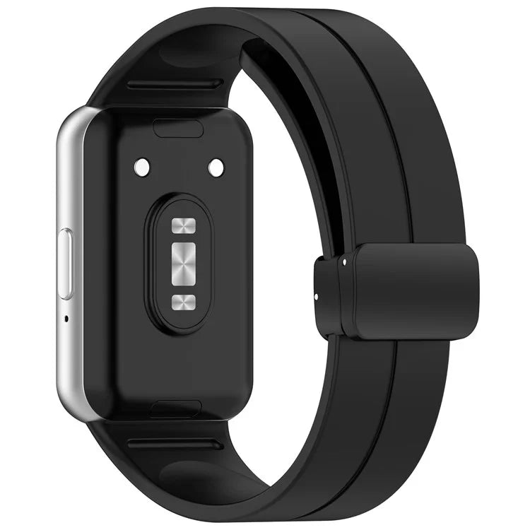 For Samsung Galaxy Fit3 Silicone Watch Band Folding Buckle Sport Replacement Straps