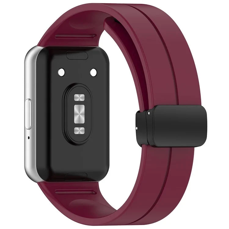 For Samsung Galaxy Fit3 Silicone Watch Band Folding Buckle Sport Replacement Straps
