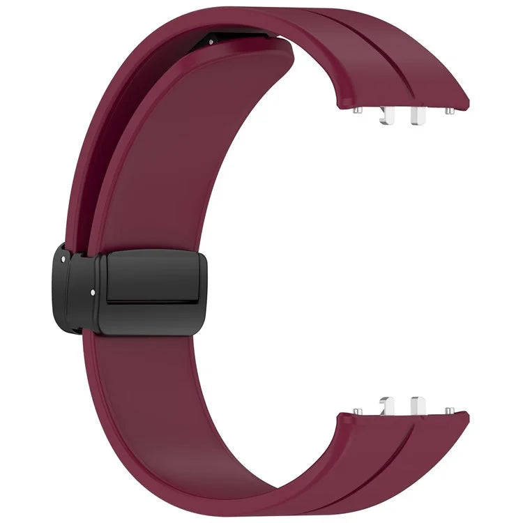 For Samsung Galaxy Fit3 Silicone Watch Band Folding Buckle Sport Replacement Straps