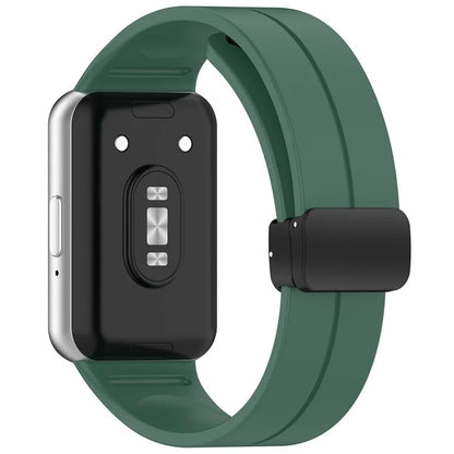 For Samsung Galaxy Fit3 Silicone Watch Band Folding Buckle Sport Replacement Straps