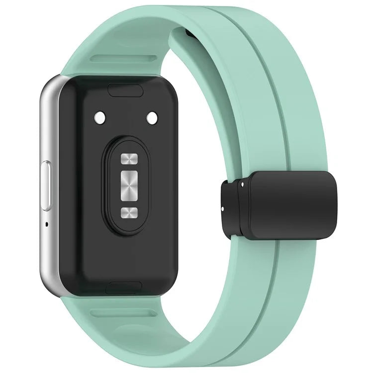 For Samsung Galaxy Fit3 Silicone Watch Band Folding Buckle Sport Replacement Straps