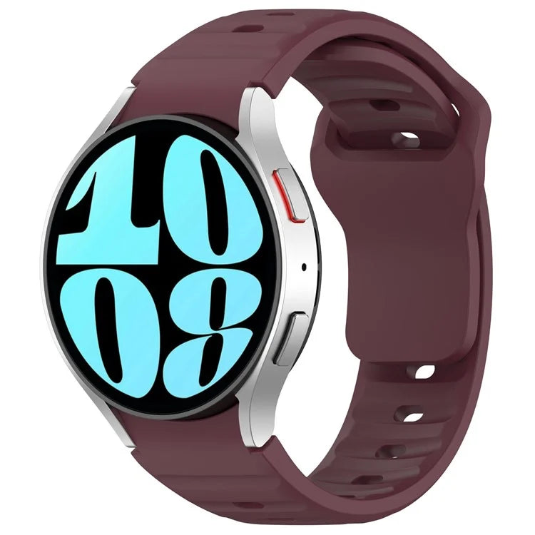 For Samsung Galaxy Watch4 / Watch 5 / Watch 5 Pro / Watch6 Silicone Sport Bands Replacement Wristband
