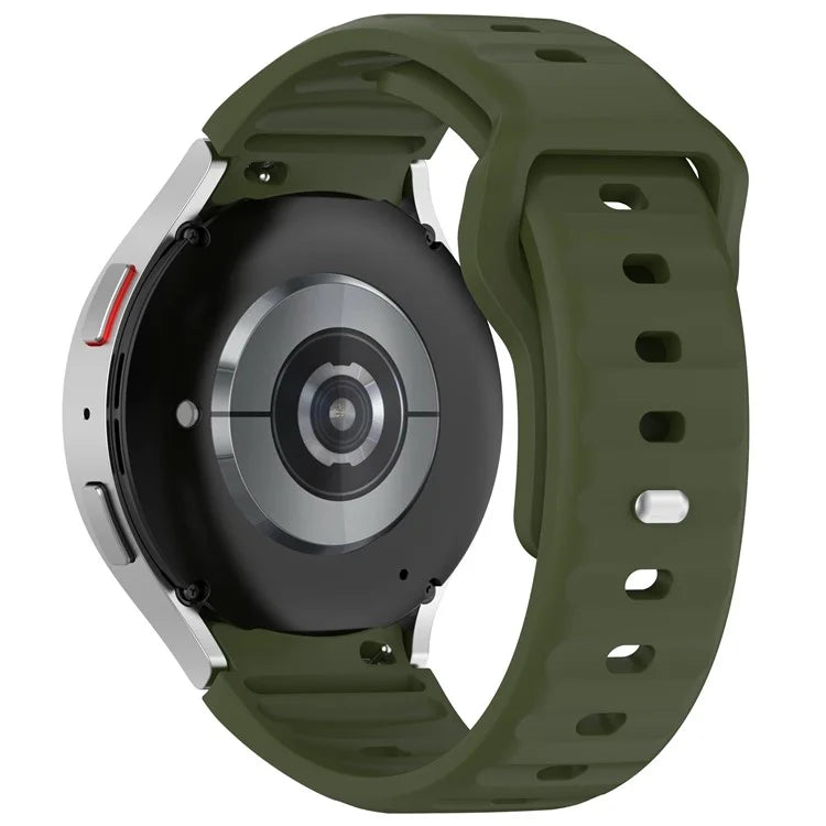 For Samsung Galaxy Watch4 / Watch 5 / Watch 5 Pro / Watch6 Silicone Sport Bands Replacement Wristband