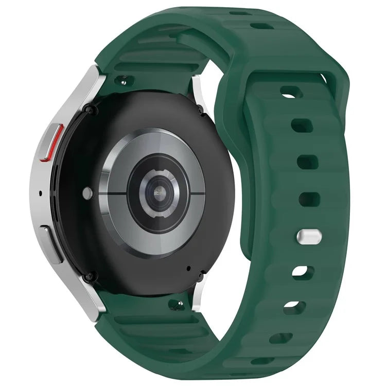 For Samsung Galaxy Watch4 / Watch 5 / Watch 5 Pro / Watch6 Silicone Sport Bands Replacement Wristband