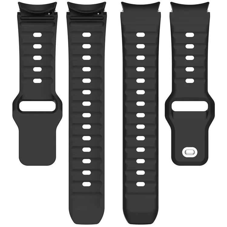 For Samsung Galaxy Watch4 / Watch 5 / Watch 5 Pro / Watch6 Silicone Sport Bands Replacement Wristband