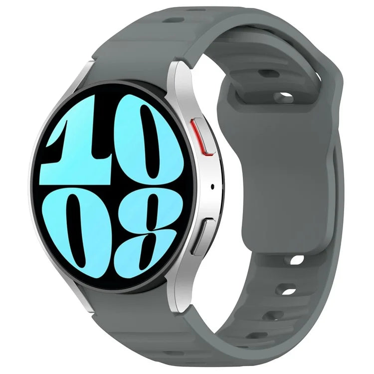 For Samsung Galaxy Watch4 / Watch 5 / Watch 5 Pro / Watch6 Silicone Sport Bands Replacement Wristband