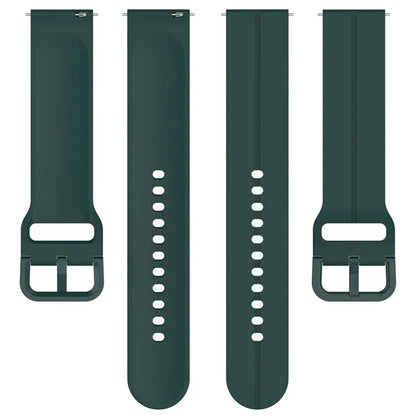For Samsung Galaxy Watch6 Classic 43mm / 47mm Silicone Watch Strap 20mm Adjustable Wrist Band