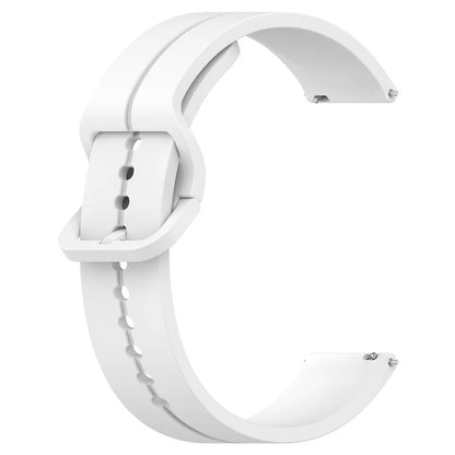 For Samsung Galaxy Watch6 Classic 43mm / 47mm Silicone Watch Strap 20mm Adjustable Wrist Band