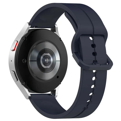 For Samsung Galaxy Watch6 Classic 43mm / 47mm Silicone Watch Strap 20mm Adjustable Wrist Band