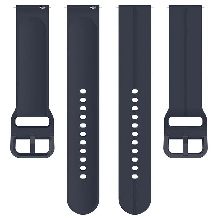 For Samsung Galaxy Watch6 Classic 43mm / 47mm Silicone Watch Strap 20mm Adjustable Wrist Band