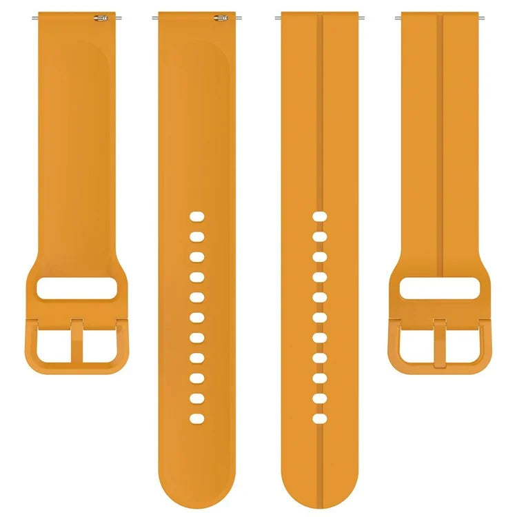 For Samsung Galaxy Watch6 Classic 43mm / 47mm Silicone Watch Strap 20mm Adjustable Wrist Band