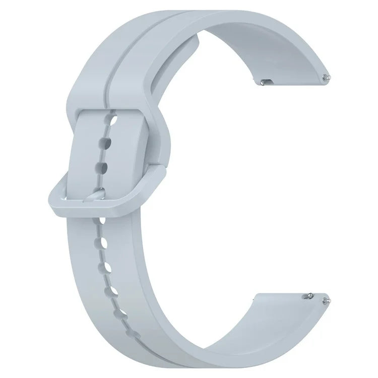 For Samsung Galaxy Watch6 Classic 43mm / 47mm Silicone Watch Strap 20mm Adjustable Wrist Band