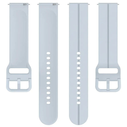 For Samsung Galaxy Watch6 Classic 43mm / 47mm Silicone Watch Strap 20mm Adjustable Wrist Band