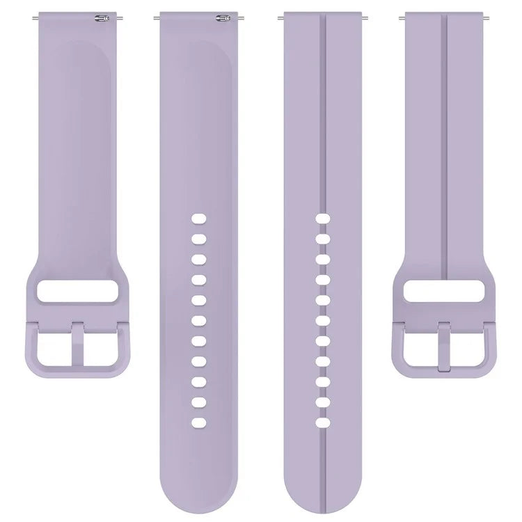 For Samsung Galaxy Watch6 Classic 43mm / 47mm Silicone Watch Strap 20mm Adjustable Wrist Band