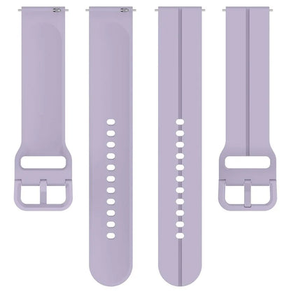 For Samsung Galaxy Watch6 Classic 43mm / 47mm Silicone Watch Strap 20mm Adjustable Wrist Band