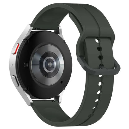 For Samsung Galaxy Watch6 Classic 43mm / 47mm Silicone Watch Strap 20mm Adjustable Wrist Band