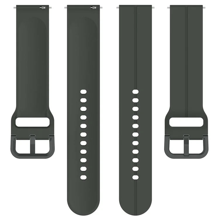 For Samsung Galaxy Watch6 Classic 43mm / 47mm Silicone Watch Strap 20mm Adjustable Wrist Band